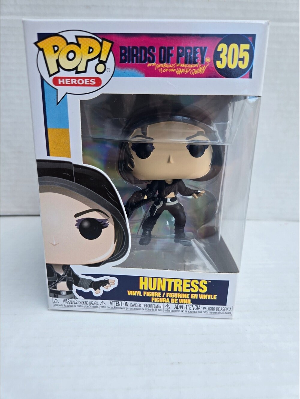Funko Pop! Heroes Birds of Prey Huntress Vinyl Figure #305 - Very Good Condition